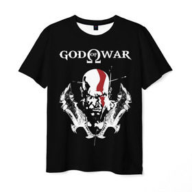 Мужская футболка 3D с принтом God of War в Белгороде, 100% полиэфир | прямой крой, круглый вырез горловины, длина до линии бедер | god of war | арес | афина | бог | бог войны | воин | генерал | гидра | кратос | призрак | спарта | татуировка
