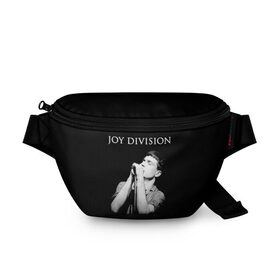 Поясная сумка 3D с принтом Joy Division в Белгороде, 100% полиэстер | плотная ткань, ремень с регулируемой длиной, внутри несколько карманов для мелочей, основное отделение и карман с обратной стороны сумки застегиваются на молнию | ian curtis | joy division | joy division unknown pleasures | love will tear us apart | группы | иэн кёртис | пост панк | рок