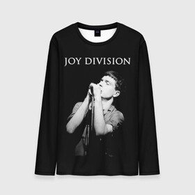 Мужской лонгслив 3D с принтом Joy Division в Белгороде, 100% полиэстер | длинные рукава, круглый вырез горловины, полуприлегающий силуэт | Тематика изображения на принте: ian curtis | joy division | joy division unknown pleasures | love will tear us apart | группы | иэн кёртис | пост панк | рок