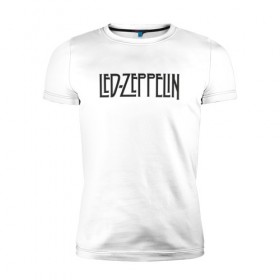 Мужская футболка премиум с принтом Led Zeppelin в Белгороде, 92% хлопок, 8% лайкра | приталенный силуэт, круглый вырез ворота, длина до линии бедра, короткий рукав | blues rock | heavy | led zeppelin | progressive hard rock