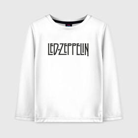 Детский лонгслив хлопок с принтом Led Zeppelin в Белгороде, 100% хлопок | круглый вырез горловины, полуприлегающий силуэт, длина до линии бедер | blues rock | heavy | led zeppelin | progressive hard rock