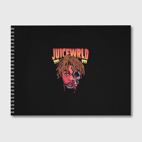 Альбом для рисования с принтом Juice WRLD в Белгороде, 100% бумага
 | матовая бумага, плотность 200 мг. | dreams | jucie | juice | lucid | rap | world | wrld | американский | ворлд | врлд | джус | реп | репер | рэп | рэпер