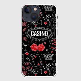 Чехол для iPhone 13 mini с принтом Казино в Белгороде,  |  | casi | азарт | америка | белый | город | графика | давай | игра | играть | игрок | иллюстрация | искусство | казино | картинка | карты | корона | красный | кубики | лас вегас | масти | мода | орнамент | покер