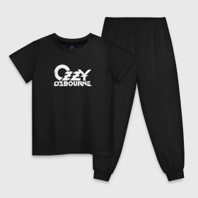 Детская пижама хлопок с принтом Ozzy Osbourne в Белгороде, 100% хлопок |  брюки и футболка прямого кроя, без карманов, на брюках мягкая резинка на поясе и по низу штанин
 | heavy | ozzy osbourne