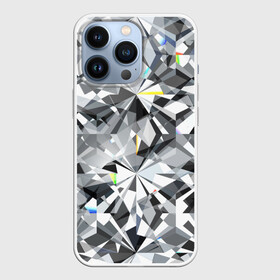 Чехол для iPhone 13 Pro с принтом Бриллиантовое мерцание в Белгороде,  |  | diamond | facets | glitter | highlights | precious | shimmer | sto | абстракция | блеск | блики | бриллиантовое | геометрический | грани | графика | драгоценный | иллюстрация | искусство | камень | картинка | мерцание | мода