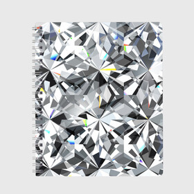 Тетрадь с принтом Бриллиантовое мерцание в Белгороде, 100% бумага | 48 листов, плотность листов — 60 г/м2, плотность картонной обложки — 250 г/м2. Листы скреплены сбоку удобной пружинной спиралью. Уголки страниц и обложки скругленные. Цвет линий — светло-серый
 | Тематика изображения на принте: diamond | facets | glitter | highlights | precious | shimmer | sto | абстракция | блеск | блики | бриллиантовое | геометрический | грани | графика | драгоценный | иллюстрация | искусство | камень | картинка | мерцание | мода