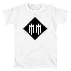 Мужская футболка хлопок с принтом Marilyn Manson в Белгороде, 100% хлопок | прямой крой, круглый вырез горловины, длина до линии бедер, слегка спущенное плечо. | alternative | alternative rock | glam rock | industrial | industrial rock | marilyn manson
