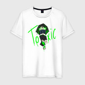 Мужская футболка хлопок с принтом Toxic в Белгороде, 100% хлопок | прямой крой, круглый вырез горловины, длина до линии бедер, слегка спущенное плечо. | chemical | girls