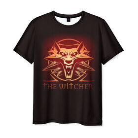 Мужская футболка 3D с принтом The Witcher в Белгороде, 100% полиэфир | прямой крой, круглый вырез горловины, длина до линии бедер | wild hunt | арбалет | ведьмак 3 | геральт | дикая | магия | охота | сказка | сфера | фэнтези | цири