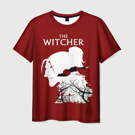 Мужская футболка 3D с принтом The Witcher в Белгороде, 100% полиэфир | прямой крой, круглый вырез горловины, длина до линии бедер | wild hunt | арбалет | ведьмак 3 | геральт | дикая | магия | охота | сказка | сфера | фэнтези | цири