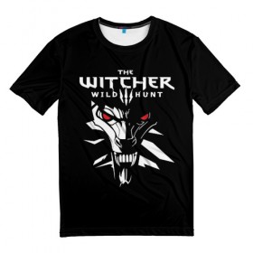 Мужская футболка 3D с принтом The Witcher 3: Wild Hunt в Белгороде, 100% полиэфир | прямой крой, круглый вырез горловины, длина до линии бедер | wild hunt | арбалет | ведьмак 3 | геральт | дикая | магия | охота | сказка | сфера | фэнтези | цири