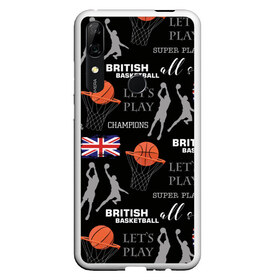 Чехол для Honor P Smart Z с принтом British basketball в Белгороде, Силикон | Область печати: задняя сторона чехла, без боковых панелей | Тематика изображения на принте: англия | баскетбол | баскетбольные | болельщик | британия | британский | бросок | графика | держава | игра | иллюстрация | картинка | кольцо | мода | мячи | надпи | прыжок | рисунок | сетка | сила