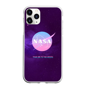 Чехол для iPhone 11 Pro матовый с принтом NASA Take me to the Moon в Белгороде, Силикон |  | administration | aeronautics | brand | logo | nasa | national | oldschool | space | usa | исследование | космос | лого | наса | национальное | олдскул | сша | управление