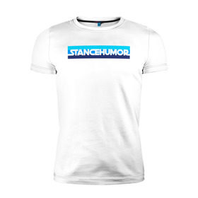 Мужская футболка премиум с принтом Stance bluemarine в Белгороде, 92% хлопок, 8% лайкра | приталенный силуэт, круглый вырез ворота, длина до линии бедра, короткий рукав | 