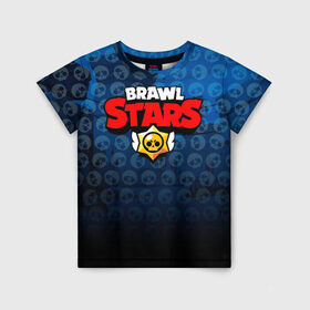 Детская футболка 3D с принтом BRAWL STARS в Белгороде, 100% гипоаллергенный полиэфир | прямой крой, круглый вырез горловины, длина до линии бедер, чуть спущенное плечо, ткань немного тянется | brawl stars | brawl stars сервер | браво старс | игра brawl stars | персонажи brawl stars.