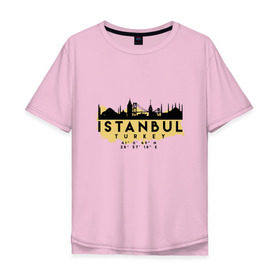 Мужская футболка хлопок Oversize с принтом Стамбул - Турция в Белгороде, 100% хлопок | свободный крой, круглый ворот, “спинка” длиннее передней части | adventure | city | travel | turkey | world | город | государство | европа | жизнь | карта | культура | люди | мир | народ | памятни | партиот | планета | приключение | путешествие | спорт | ссср | стамбул | столица | страна
