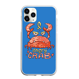 Чехол для iPhone 11 Pro матовый с принтом Hungry crab в Белгороде, Силикон |  | angry | crab | gloomy | hungry | ocean | red | sea | sign | stars | water | вода | голодный | графика | детский | звезды | злой | знак | иллюстрация | картинка | краб | красный | мода | море | морские | надпись | океан | рисунок | рыба