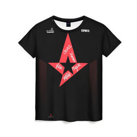 Женская футболка 3D с принтом Astralis (Jersey 2019) в Белгороде, 100% полиэфир ( синтетическое хлопкоподобное полотно) | прямой крой, круглый вырез горловины, длина до линии бедер | 0x000000123 | 2019 | astralis | csgo | yersey | автограф | асталис | ксго