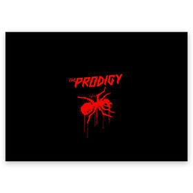 Поздравительная открытка с принтом The Prodigy в Белгороде, 100% бумага | плотность бумаги 280 г/м2, матовая, на обратной стороне линовка и место для марки
 | Тематика изображения на принте: 90 е | the prodigy | кит флинт | музыка | муравей | панк | рок | техно | электро