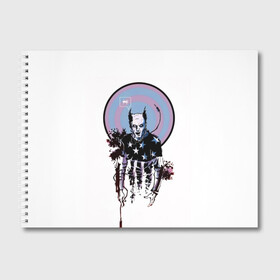 Альбом для рисования с принтом The Prodigy в Белгороде, 100% бумага
 | матовая бумага, плотность 200 мг. | Тематика изображения на принте: 90 е | the prodigy | кит флинт | музыка | панк | рок | техно | электро