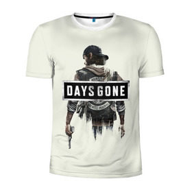 Мужская футболка 3D спортивная с принтом Days Gone Poster в Белгороде, 100% полиэстер с улучшенными характеристиками | приталенный силуэт, круглая горловина, широкие плечи, сужается к линии бедра | 2019 | days gone | game | poster | ps4 | zombie | жизнь после | зомби | игра