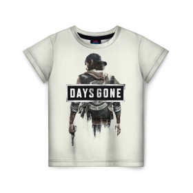 Детская футболка 3D с принтом Days Gone Poster в Белгороде, 100% гипоаллергенный полиэфир | прямой крой, круглый вырез горловины, длина до линии бедер, чуть спущенное плечо, ткань немного тянется | 2019 | days gone | game | poster | ps4 | zombie | жизнь после | зомби | игра