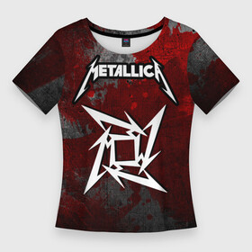 Женская футболка 3D Slim с принтом METALLICA в Белгороде,  |  | matters metallica | metallica | metallica else | metallica nothing | metallicas metallica | nothing else | металлика | футболка металлика.