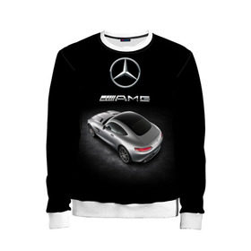 Детский свитшот 3D с принтом Mercedes V8 Biturbo AMG в Белгороде, 100% полиэстер | свободная посадка, прямой крой, мягкая тканевая резинка на рукавах и понизу свитшота | Тематика изображения на принте: amg | cool | design | mercedes | mercedes benz | motorsport | power | prestige | race | silver | sport car | status | автоспорт | гонка | дизайн | круто | мерседес | мощь | престиж | серебряный | спорткар | статус