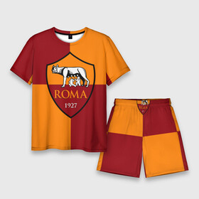 Мужской костюм с шортами 3D с принтом Рома в Белгороде,  |  | as roma | giallorossi | lupi | roma | romanista | волки | жёлто красные | италия | рома | серия а | форма | футбол | футболист | футбольная | футбольный клуб