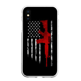 Чехол для iPhone XS Max матовый с принтом American Patriot в Белгороде, Силикон | Область печати: задняя сторона чехла, без боковых панелей | Тематика изображения на принте: america | canada | city | donald | fortnite | la | lil | los angeles | moskow | msc | new york | ny | peep | pubg | russia | supreme | trasher | trupm | usa | америка | канада | лос анджелес | нью йорк