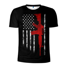 Мужская футболка 3D спортивная с принтом American Patriot в Белгороде, 100% полиэстер с улучшенными характеристиками | приталенный силуэт, круглая горловина, широкие плечи, сужается к линии бедра | Тематика изображения на принте: america | canada | city | donald | fortnite | la | lil | los angeles | moskow | msc | new york | ny | peep | pubg | russia | supreme | trasher | trupm | usa | америка | канада | лос анджелес | нью йорк