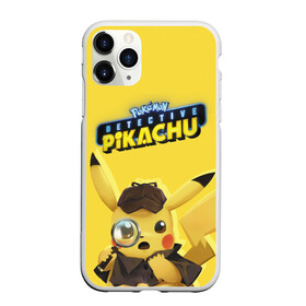 Чехол для iPhone 11 Pro Max матовый с принтом Детектив Пикачу в Белгороде, Силикон |  | detective pikachu | pikachu | pokemon | детектив пикачу | пика | покемон