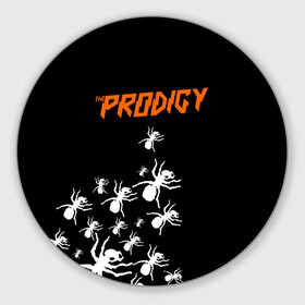Коврик круглый с принтом The Prodigy в Белгороде, резина и полиэстер | круглая форма, изображение наносится на всю лицевую часть | flint | keith | kit | prodigy | кит | продиджи | продижи | протиджи | флинт