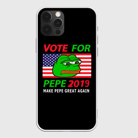 Чехол для iPhone 12 Pro Max с принтом Vote for pepe в Белгороде, Силикон |  | Тематика изображения на принте: bad | dab | frog | good | kek | make pepe great again | pepe | sad | sad frog | vote for pepe | кек | лягушка | мем | мемы | пепе | со смыслом | фрог