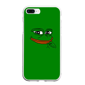 Чехол для iPhone 7Plus/8 Plus матовый с принтом Pepe в Белгороде, Силикон | Область печати: задняя сторона чехла, без боковых панелей | bad | dab | frog | good | kek | make pepe great again | pepe | sad | sad frog | vote for pepe | кек | лягушка | мем | мемы | пепе | со смыслом | фрог