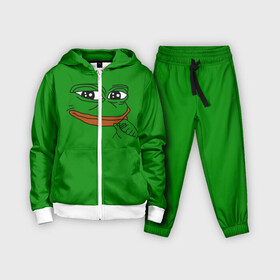 Детский костюм 3D с принтом Pepe в Белгороде,  |  | bad | dab | frog | good | kek | make pepe great again | pepe | sad | sad frog | vote for pepe | кек | лягушка | мем | мемы | пепе | со смыслом | фрог