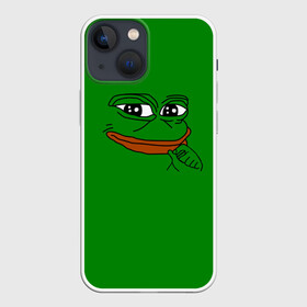 Чехол для iPhone 13 mini с принтом Pepe в Белгороде,  |  | bad | dab | frog | good | kek | make pepe great again | pepe | sad | sad frog | vote for pepe | кек | лягушка | мем | мемы | пепе | со смыслом | фрог