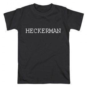 Мужская футболка хлопок с принтом Hackerman в Белгороде, 100% хлопок | прямой крой, круглый вырез горловины, длина до линии бедер, слегка спущенное плечо. | 