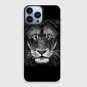 Чехол для iPhone 13 Pro Max с принтом Lion Art в Белгороде,  |  | акварель | арт | белый | взгляд | грива | дикий | живопись | зверь | искусство | король | кот | лев | львица | мазки | мощь | прайд | саванна | сила | царь | черный | шрам