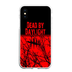 Чехол для iPhone XS Max матовый с принтом Dead by Daylight в Белгороде, Силикон | Область печати: задняя сторона чехла, без боковых панелей | dead by daylight | деад бай деад лайт | жуть | игра | компьютерная игра | кровь | ужасы