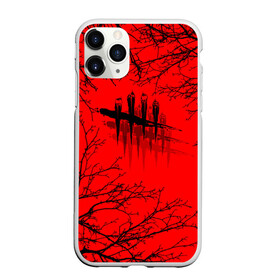 Чехол для iPhone 11 Pro Max матовый с принтом Dead by Daylight в Белгороде, Силикон |  | dead by daylight | ветки | деад бай деад лайт | деревья | жуть | игра | компьютерная игра | красный | красный и черный | кровь | ужасы | черный