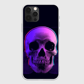 Чехол для iPhone 12 Pro Max с принтом Токсичный череп в Белгороде, Силикон |  | 3d | 3д | голограмма | иллюзия | кости | розовый | синий | скелет | ультра | фиолетовый | череп | черный