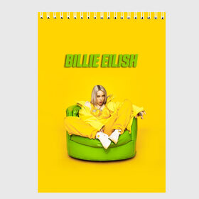 Скетчбук с принтом Billie Eilish в Белгороде, 100% бумага
 | 48 листов, плотность листов — 100 г/м2, плотность картонной обложки — 250 г/м2. Листы скреплены сверху удобной пружинной спиралью | bilie | billi | billie | eilish | eillish | elish | ellish | eyes | ocean | pop music | айлиш | алиш | били | билли | музыка | певица | поп | эйлиш | элиш