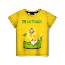 Детская футболка 3D с принтом Billie Eilish в Белгороде, 100% гипоаллергенный полиэфир | прямой крой, круглый вырез горловины, длина до линии бедер, чуть спущенное плечо, ткань немного тянется | bilie | billi | billie | eilish | eillish | elish | ellish | eyes | ocean | pop music | айлиш | алиш | били | билли | музыка | певица | поп | эйлиш | элиш