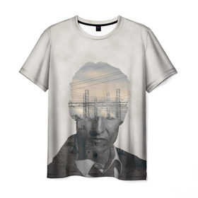 Мужская футболка 3D с принтом True Detective в Белгороде, 100% полиэфир | прямой крой, круглый вырез горловины, длина до линии бедер | rust | детектив | драма | криминал | мэттью | настоящий | расследования | следователь