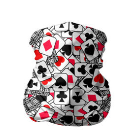 Бандана-труба 3D с принтом Игральные карты в Белгороде, 100% полиэстер, ткань с особыми свойствами — Activecool | плотность 150‒180 г/м2; хорошо тянется, но сохраняет форму | cards | casino | coons | cross | game | hearts | playing | poker | spades | suit | буны | графика | игра | игральные | иллюстрация | казино | картинка | карты | коллаж | крести | масть | мода | пики | покер | разбросаны | рисунок | рубашка