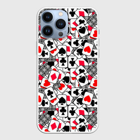 Чехол для iPhone 13 Pro Max с принтом Игральные карты в Белгороде,  |  | cards | casino | coons | cross | game | hearts | playing | poker | spades | suit | буны | графика | игра | игральные | иллюстрация | казино | картинка | карты | коллаж | крести | масть | мода | пики | покер | разбросаны | рисунок | рубашка