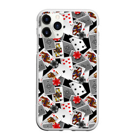 Чехол для iPhone 11 Pro Max матовый с принтом Игральные карты в Белгороде, Силикон |  | Тематика изображения на принте: буны | вольты | графика | дамы | десятки | игра | игральные | иллюстрация | казино | картинка | карты | коллаж | короли | красные | крести | масть | мода | орнамент | пики | покер | разбросаны | рисунок