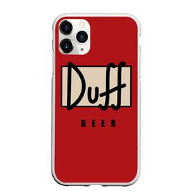 Чехол для iPhone 11 Pro матовый с принтом Duff в Белгороде, Силикон |  | beer | duff | duff beer | simpsons | симпсоны