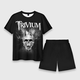 Мужской костюм с шортами 3D с принтом Trivium в Белгороде,  |  | trivium | грув метал | группы | метал | музыка | рок | тривиум | трэш метал | хеви метал